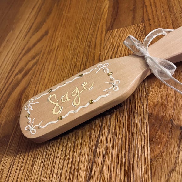 Hand-Painted Personalized Hair Brush